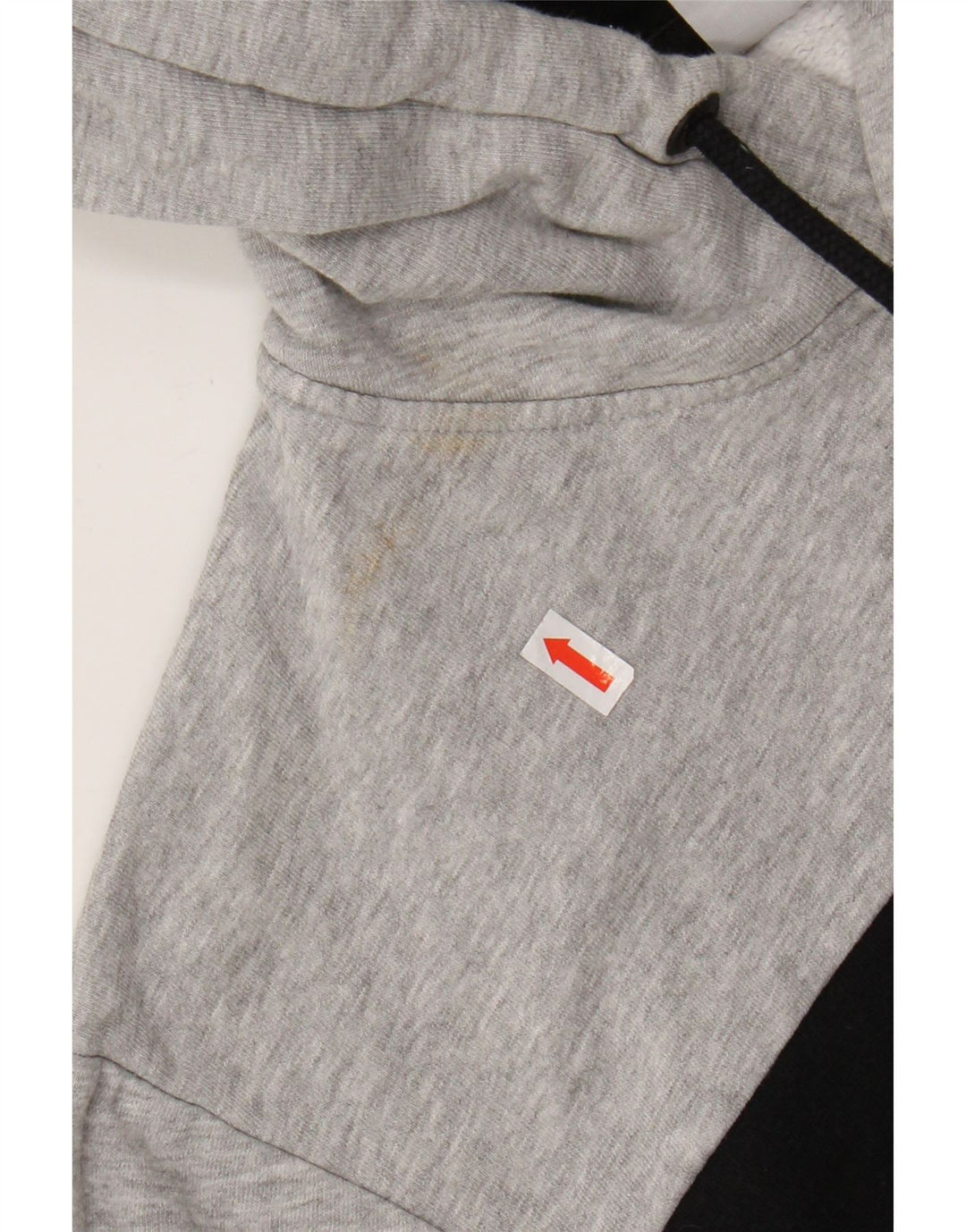 Jack & Jones Mens Graphic Hoodie Jumper Large Grey Colourblock
