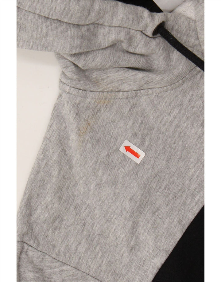 Jack & Jones Mens Graphic Hoodie Jumper Large Grey Colourblock