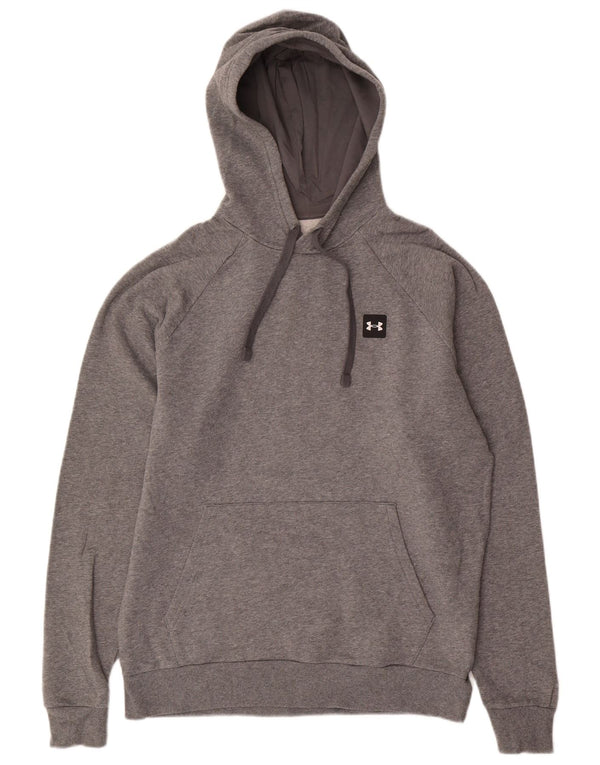 Under Armour Mens Cold Gear Hoodie Jumper Medium Grey Cotton