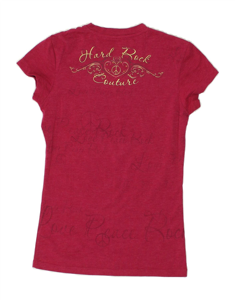 HARD ROCK CAFE Womens Louisville Graphic T-Shirt Top UK 10 Small Red | Vintage Hard Rock Cafe | Thrift | Second-Hand Hard Rock Cafe | Used Clothing | Messina Hembry 