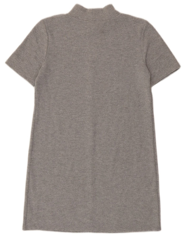 Zara Womens Shift Dress UK 12 Medium Grey
