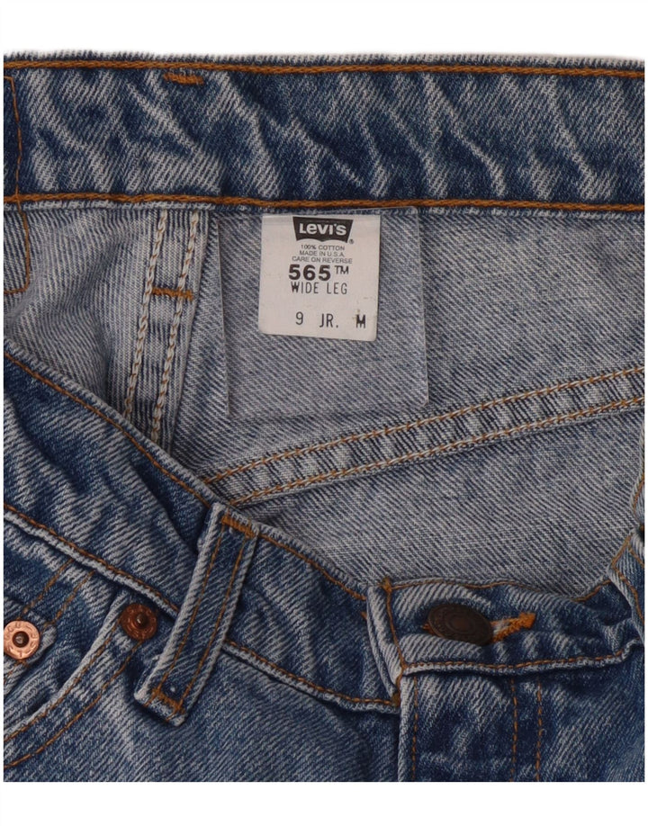 Levi's Womens 565 High Rise Wide Leg Jeans US 9 Medium W28 L31 Blue Classic