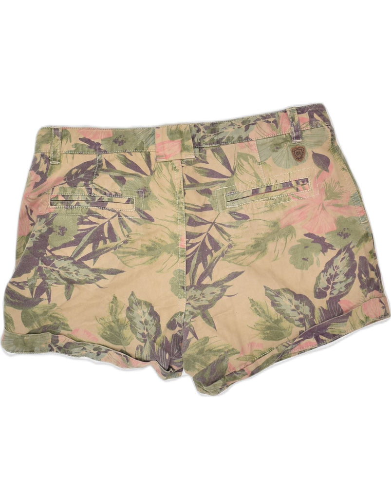 MASSIMO DUTTI Boys Denim Shorts 11-12 Years W29 Green Floral Cotton | Vintage | Thrift | Second-Hand | Used Clothing | Messina Hembry 