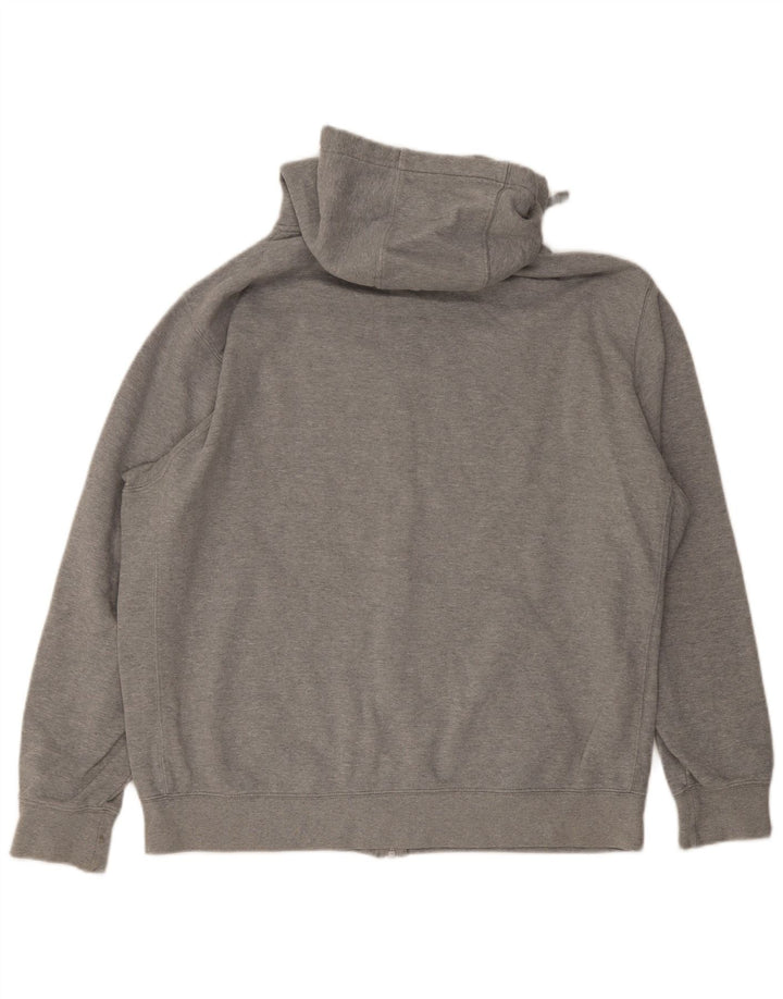 Nike Mens Zip Hoodie Sweater XL Grey Cotton
