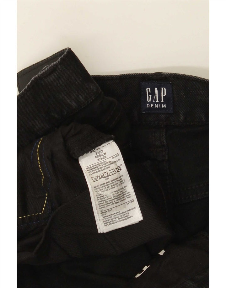 Gap Mens Straight Jeans W32 L32 Black Cotton