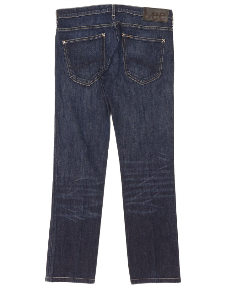 Lee Mens Powell Straight Jeans W33 L31 Blue Cotton