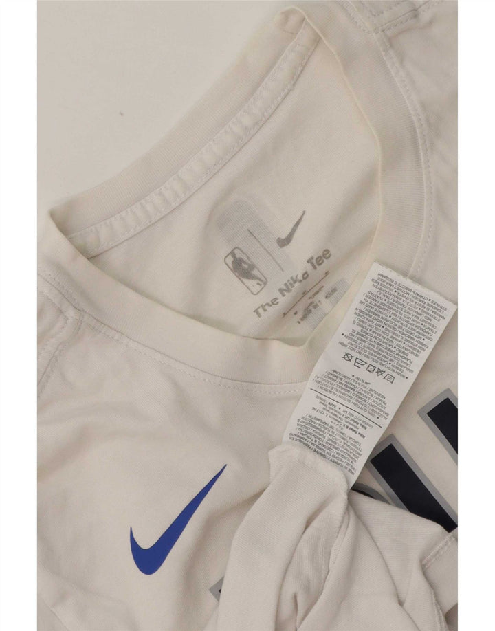 Nike Mens Dallas Mavericks Graphic T-Shirt Top Medium White Cotton