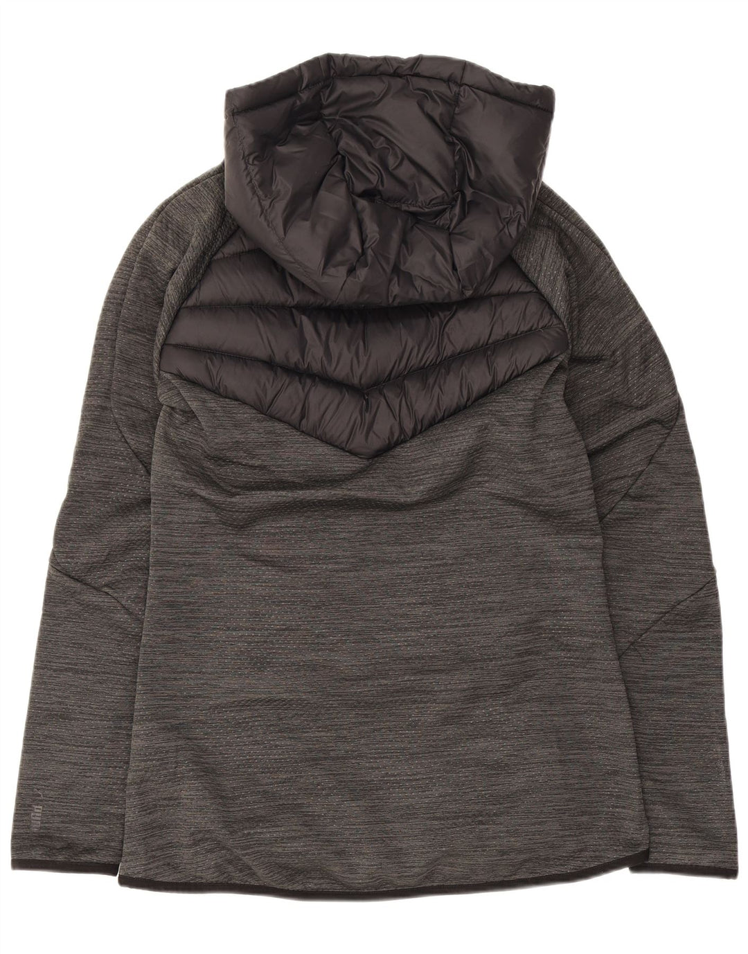Puma Womens Hooded Padded Jacket UK 8 Small Grey Polyester