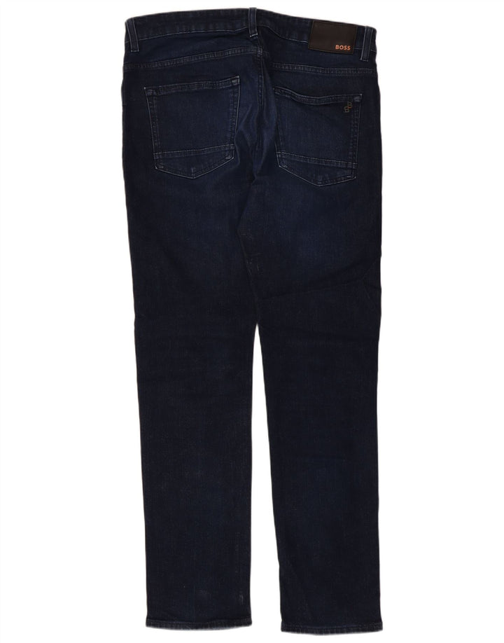 Hugo Boss Mens Delaware Slim Jeans W34 L31 Navy Blue