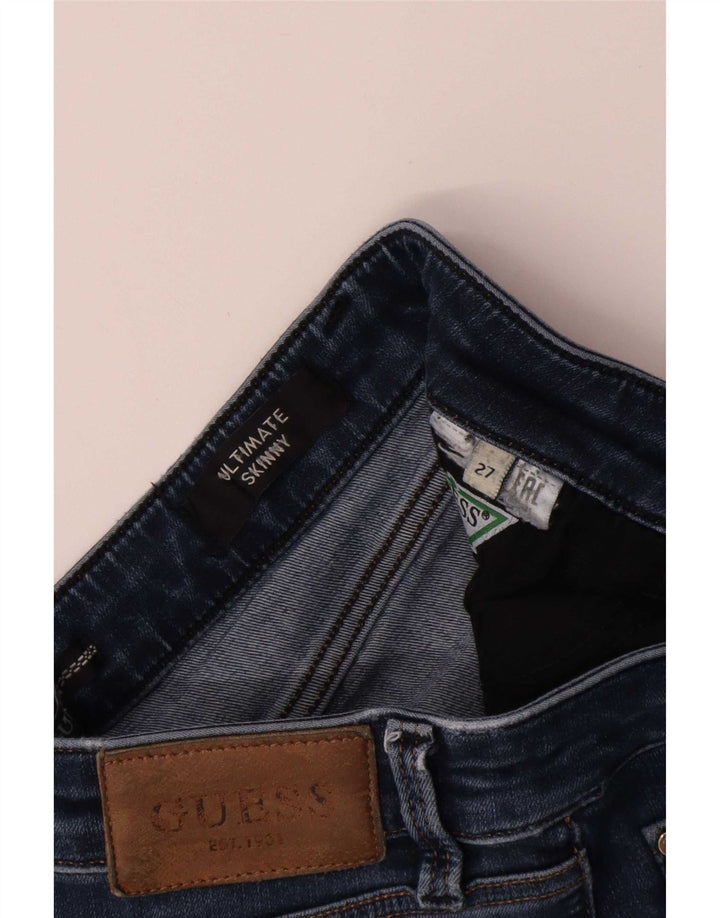 Guess Womens Ultimate Skinny Jeans W27 L28 Blue