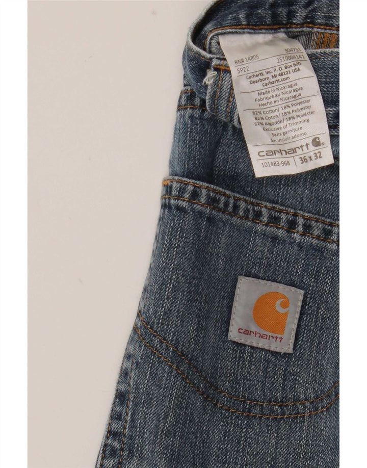 Carhartt Mens Straight Jeans W36 L32 Blue Cotton
