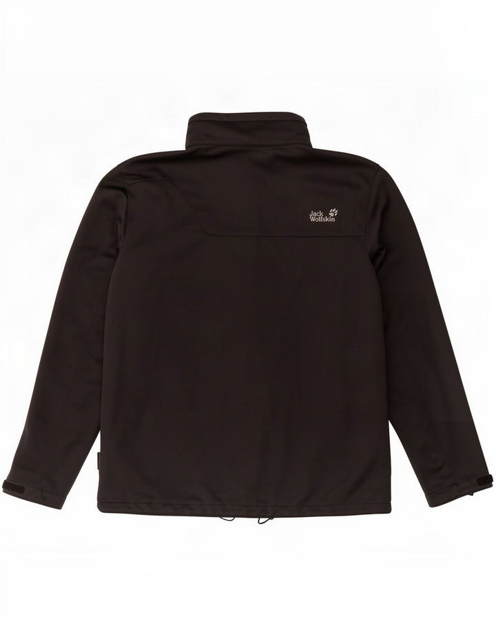 Jack Wolfskin Mens Windbreaker Jacket UK 48 2XL Black Polyester