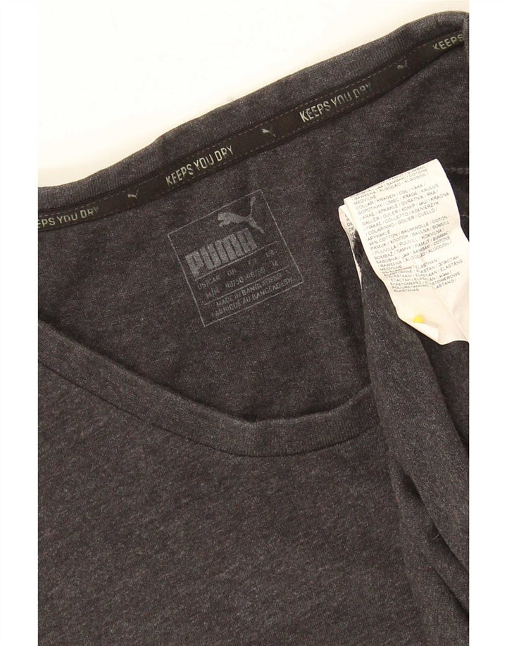 Puma Mens Graphic T-Shirt Top Medium Grey Cotton