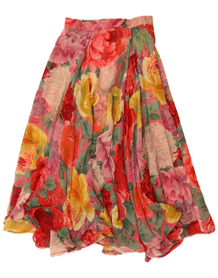 Vintage Womens 2 Piece Skirt Set IT 42 Medium W26 Multicoloured Floral