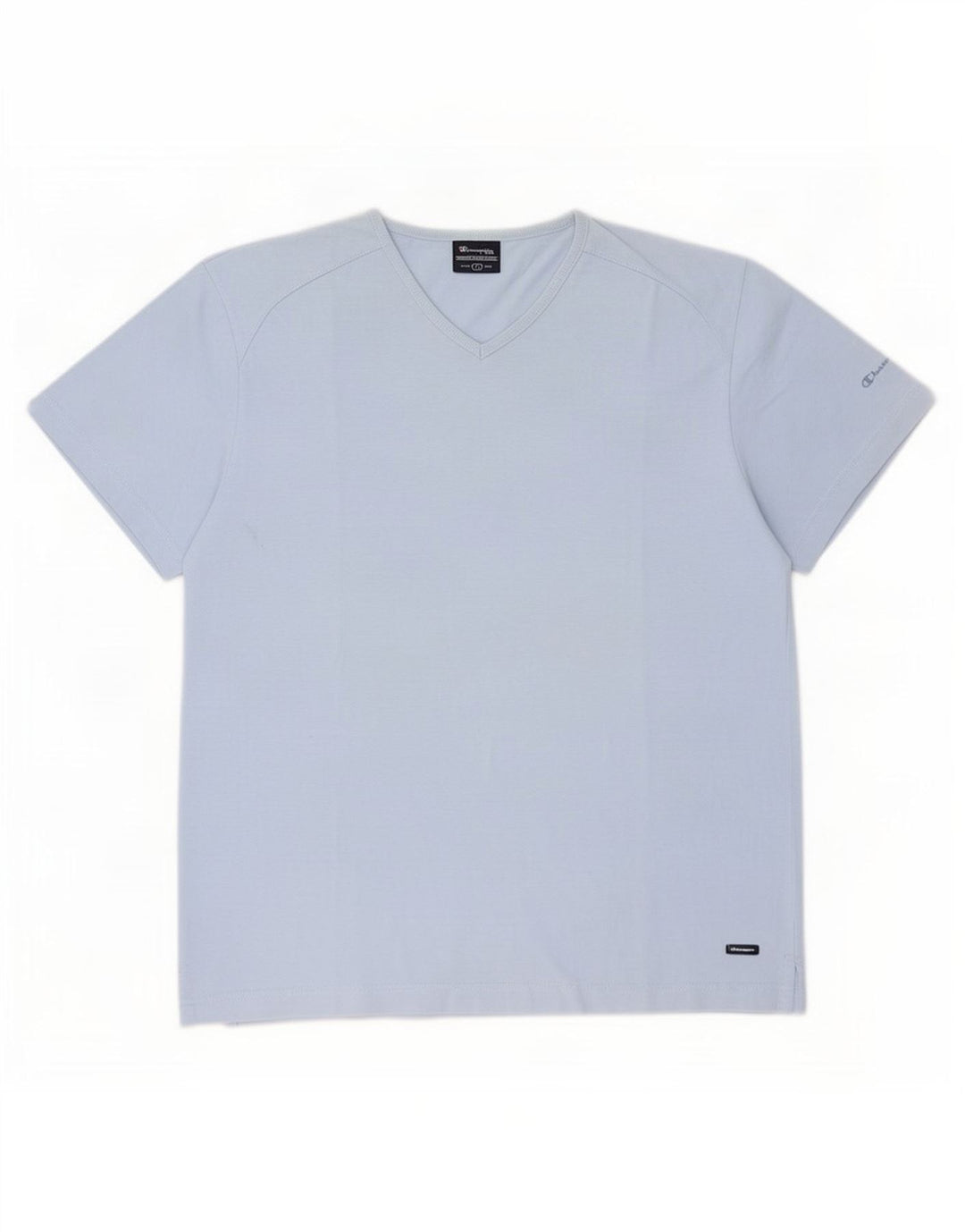 Champion Mens T-Shirt Top Large Blue Cotton