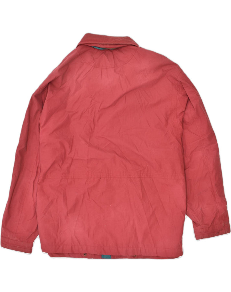 SEA BARRIER Mens Hooded Utility Jacket UK 42 XL Red Polyester | Vintage | Thrift | Second-Hand | Used Clothing | Messina Hembry 