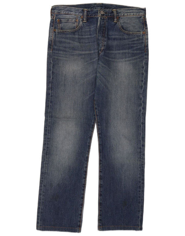 Levi's Mens 501 Straight Jeans W33 L30 Blue Cotton