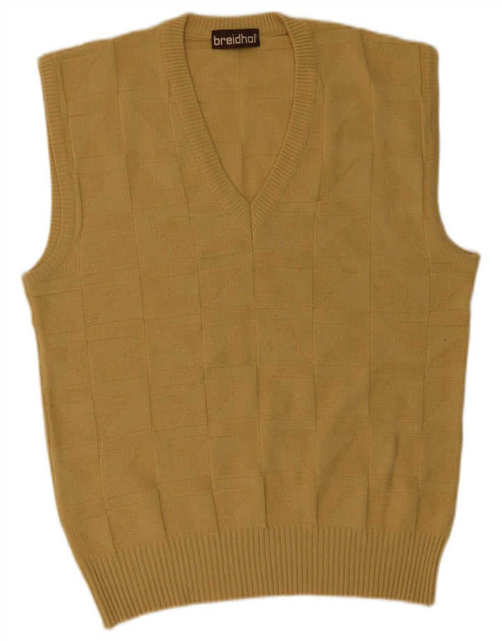 Breidhof Mens Vest Tank Top Medium Yellow