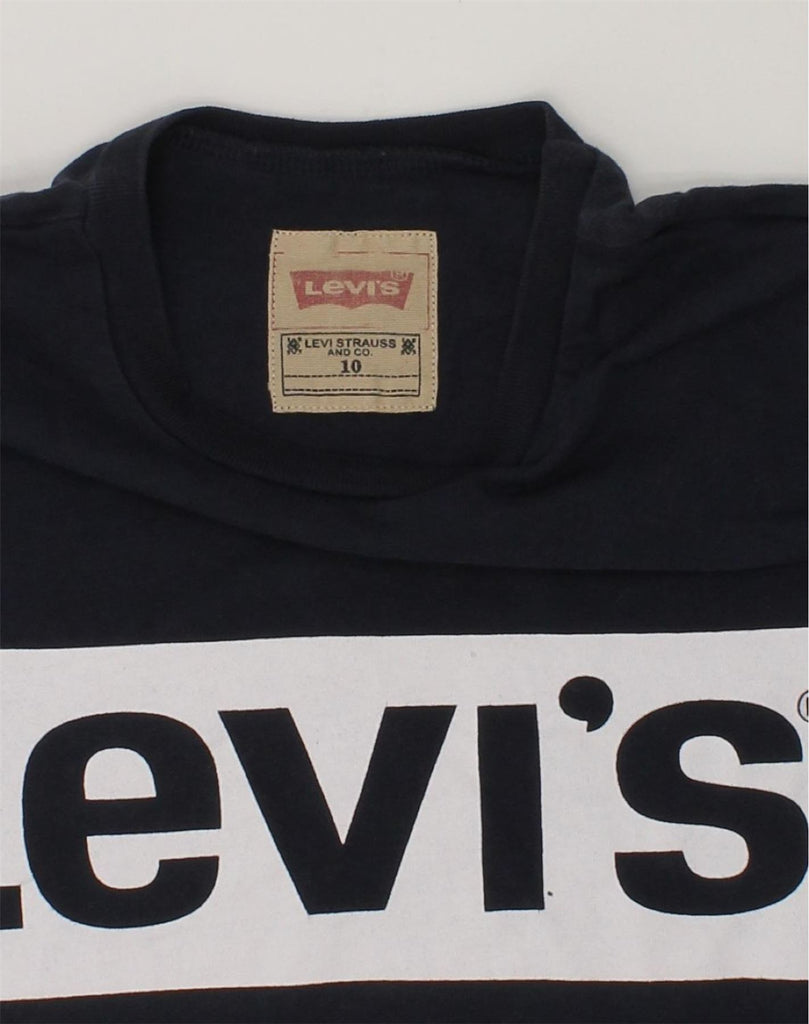 LEVI'S Boys Graphic T-Shirt Top 9-10 Years Navy Blue | Vintage Levi's | Thrift | Second-Hand Levi's | Used Clothing | Messina Hembry 