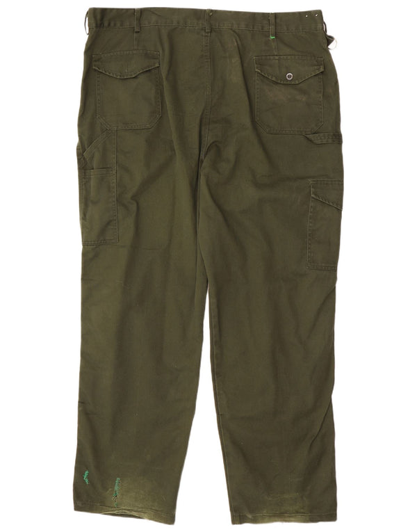 Dickies Mens Straight Cargo Trousers W44 L31 Green Polyester