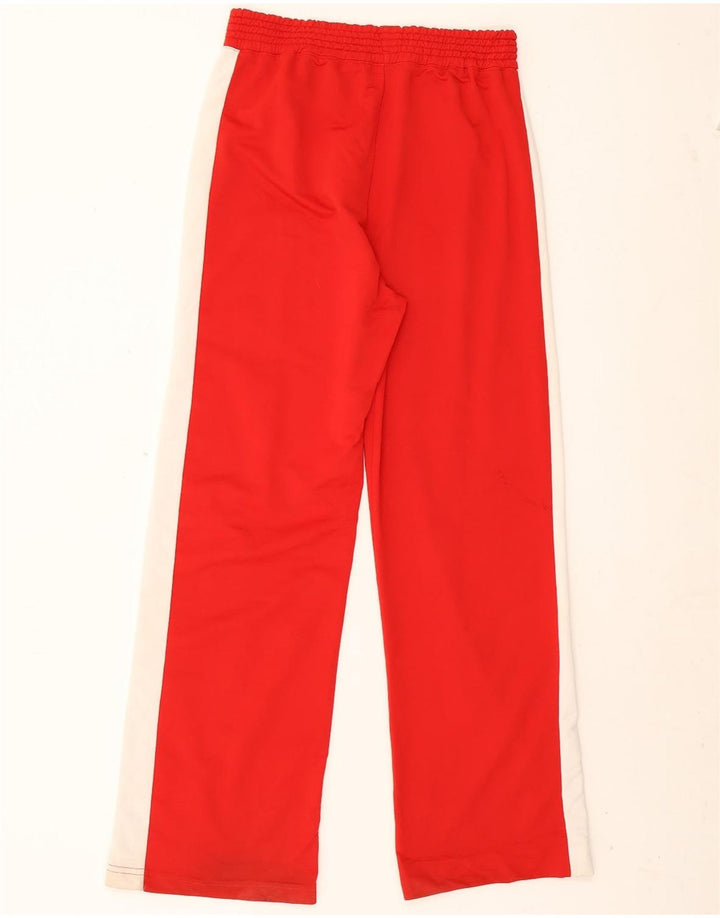 Zara Mens Tracksuit Trousers  Large Red Colourblock Polyester