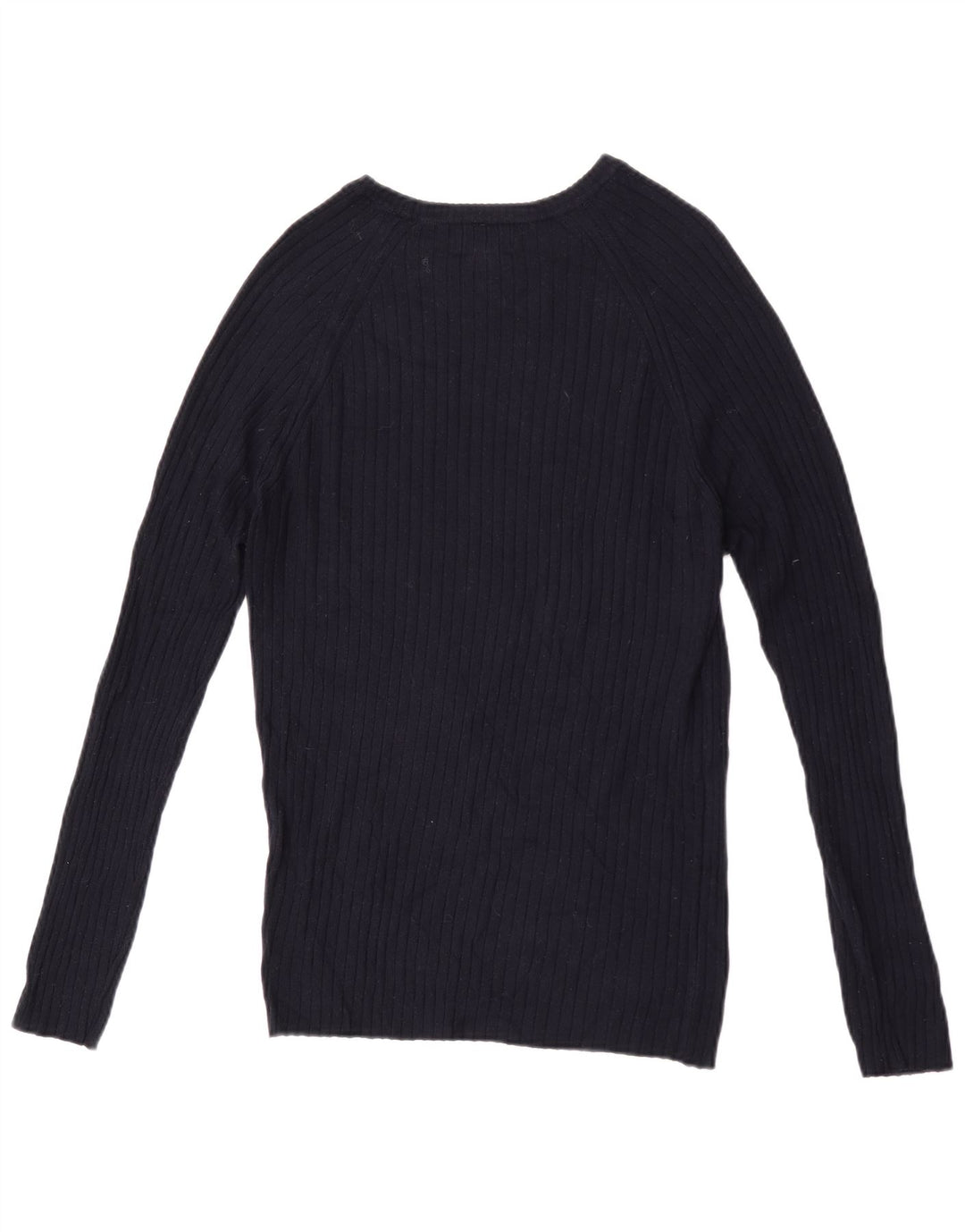 Zara Mens Boat Neck Jumper Sweater Small Navy Blue