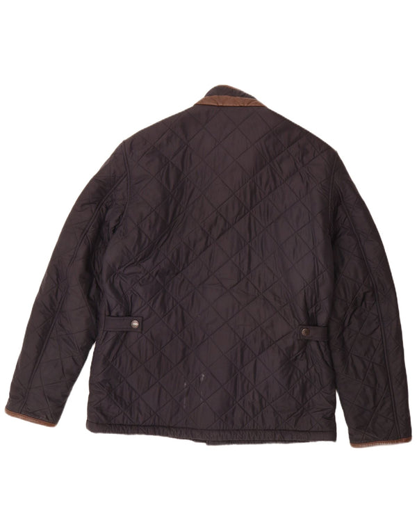 Barbour Mens Quilted Jacket UK 40 Large Navy Blue