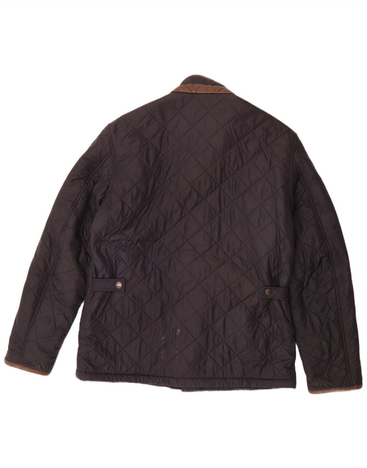Barbour Mens Quilted Jacket UK 40 Large Navy Blue