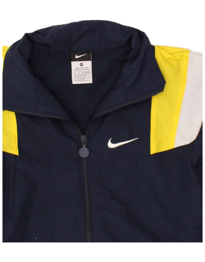 NIKE Boys Tracksuit Top Jacket 10-11 Years Medium Navy Blue Colourblock | Vintage Nike | Thrift | Second-Hand Nike | Used Clothing | Messina Hembry 