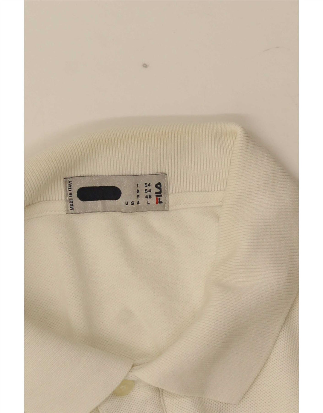 Fila Mens Polo Shirt Large White