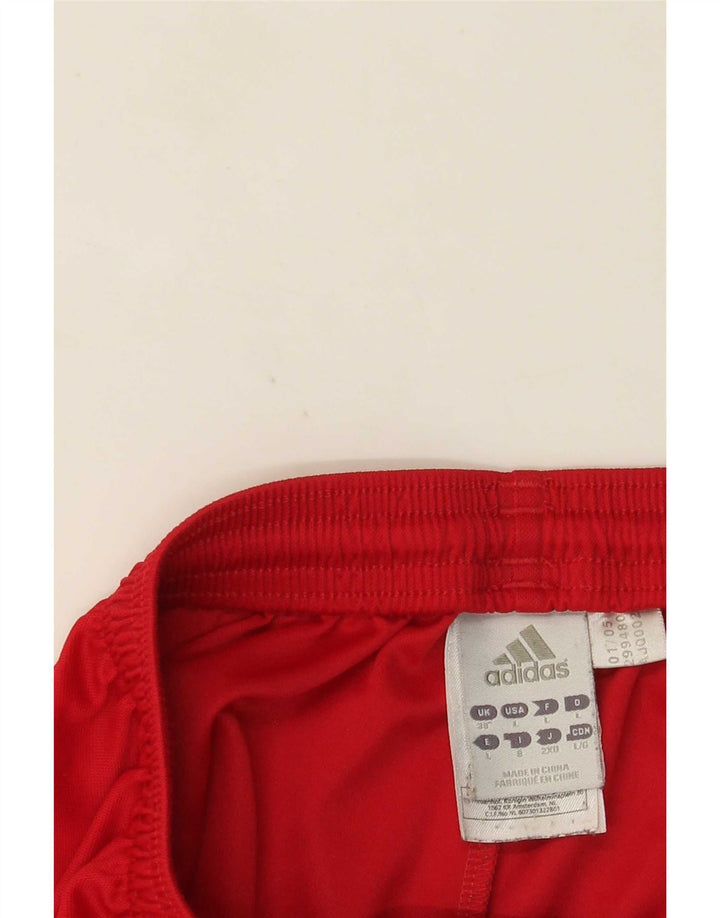 Adidas Mens Climalite Sport Shorts Large Red Polyester