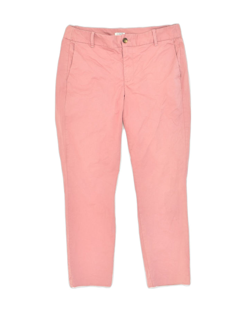 J. CREW Womens Slim Chino Trousers US 8 Medium W33 L27 Pink Cotton | Vintage J. Crew | Thrift | Second-Hand J. Crew | Used Clothing | Messina Hembry 