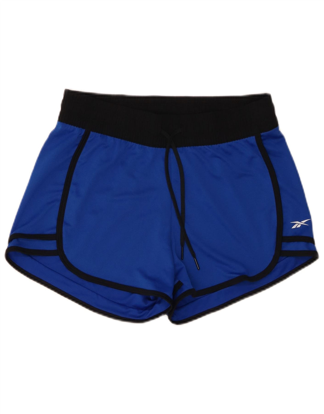Reebok Womens Sport Shorts UK 8/10 Small  Blue Colourblock Polyester