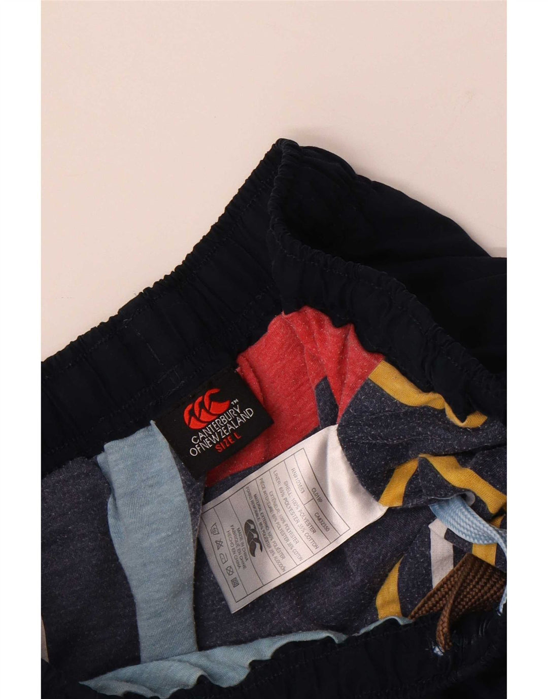 Canterbury Mens Graphic Tracksuit Trousers Large Navy Blue Polyester