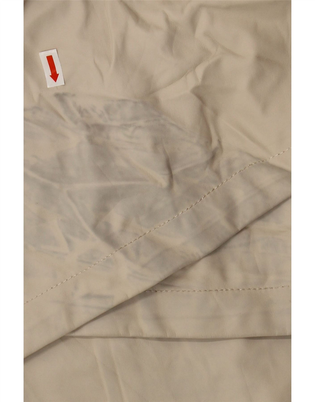 Zara Womens Hooded Windbreaker Coat UK 16 Large Beige Polyester