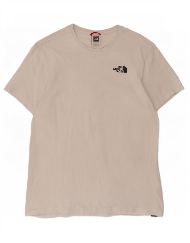 The North Face Mens Graphic T-Shirt Top Medium White Cotton