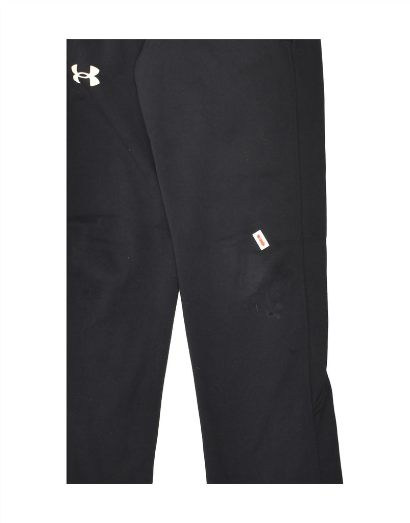 UNDER ARMOUR Boys Tracksuit Trousers 7-8 Years Black Polyester | Vintage Under Armour | Thrift | Second-Hand Under Armour | Used Clothing | Messina Hembry 