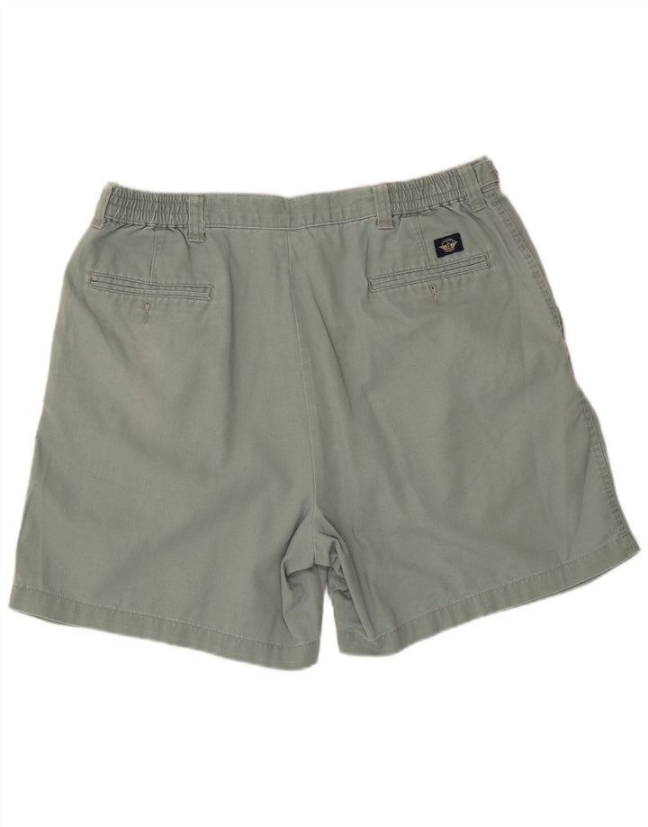 DOCKERS Mens Khakis Pegged Chino Shorts W38 XL Blue Cotton
