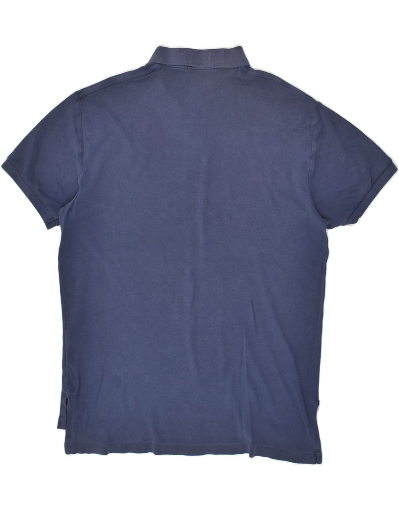 POLO RALPH LAUREN Mens Polo Shirt Medium Navy Blue Cotton | Vintage Polo Ralph Lauren | Thrift | Second-Hand Polo Ralph Lauren | Used Clothing | Messina Hembry 