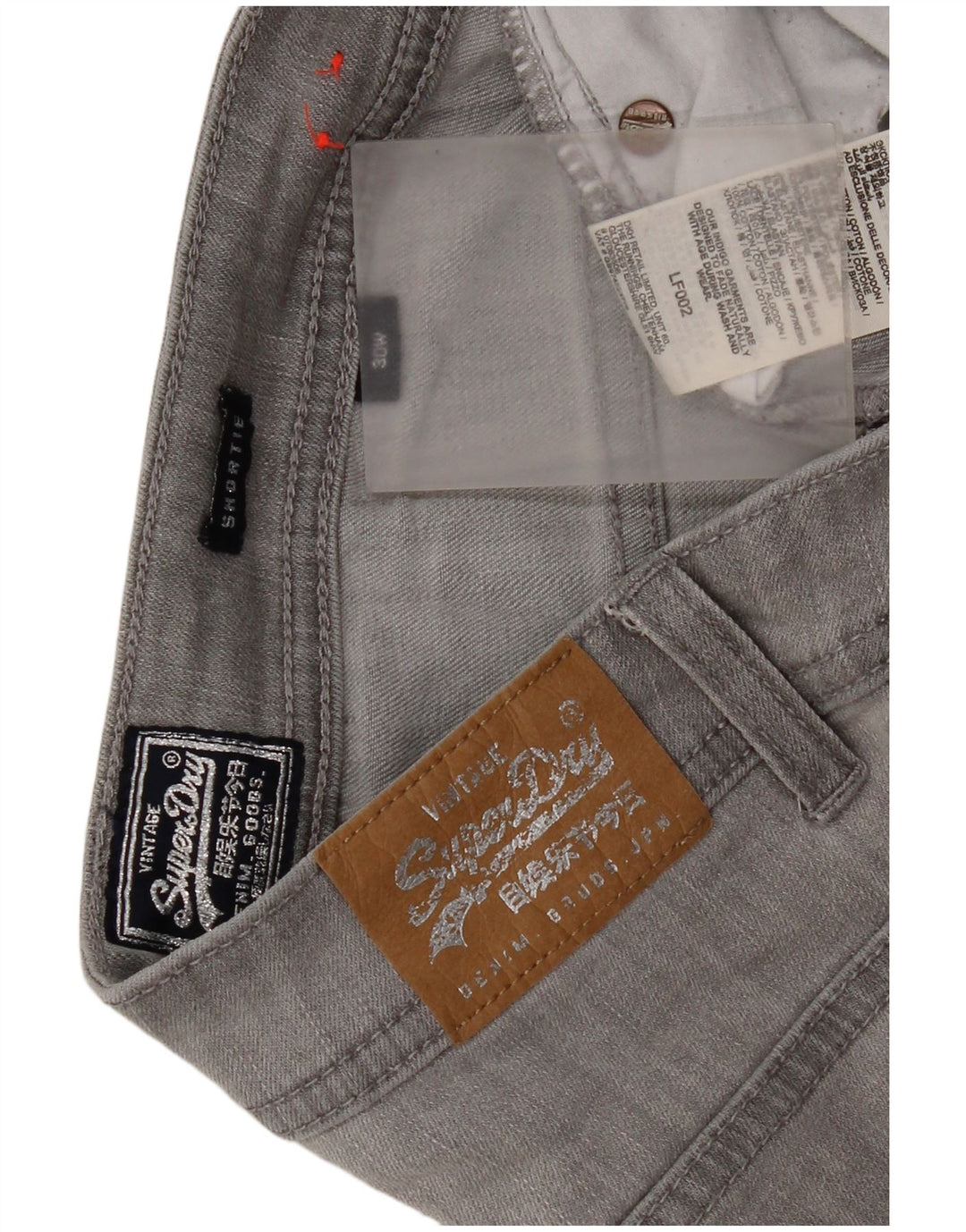 Superdry Womens Denim Shorts W30 Medium Grey Cotton