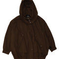 ZARA Mens Oversized Hooded Bomber Jacket UK 38 Medium Khaki Polyester