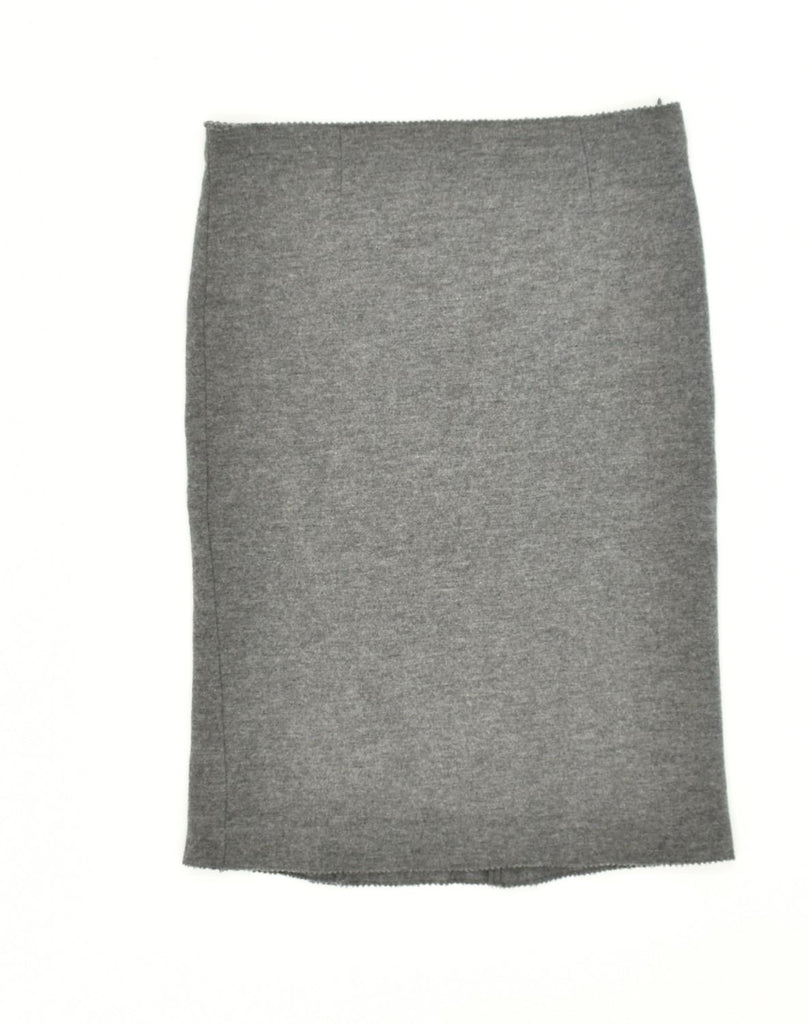 LUISA SPAGNOLI Womens Straight Skirt Large W32 Grey Wool | Vintage Luisa Spagnoli | Thrift | Second-Hand Luisa Spagnoli | Used Clothing | Messina Hembry 