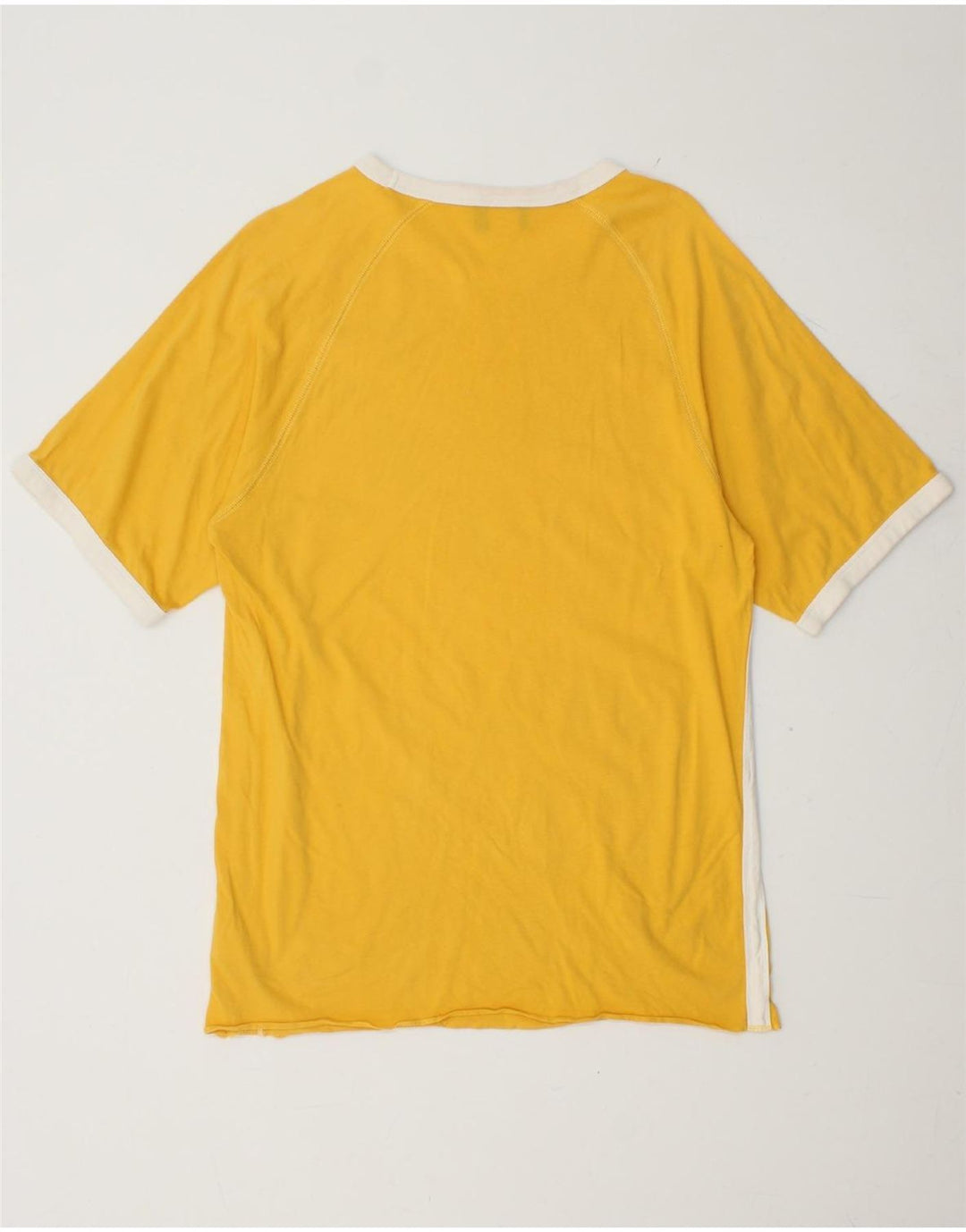 REEBOK Mens Graphic T-Shirt Top Medium Yellow Cotton