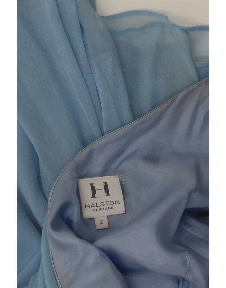 Vintage Womens Asymmetrical Skirt W30 Medium Blue