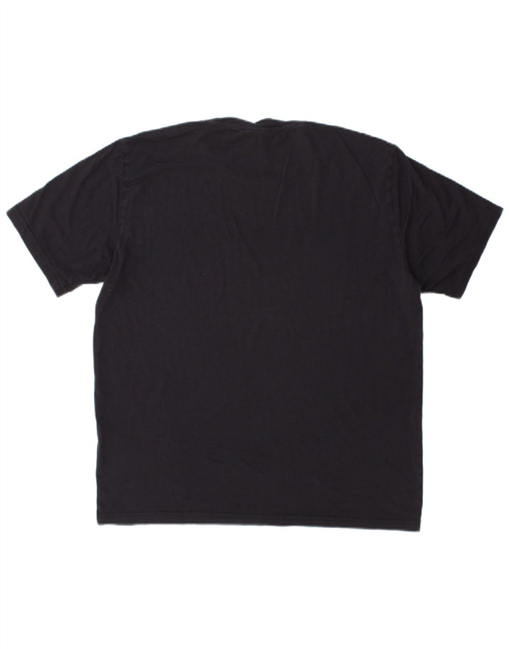Champion Mens Graphic T-Shirt Top Medium Navy Blue