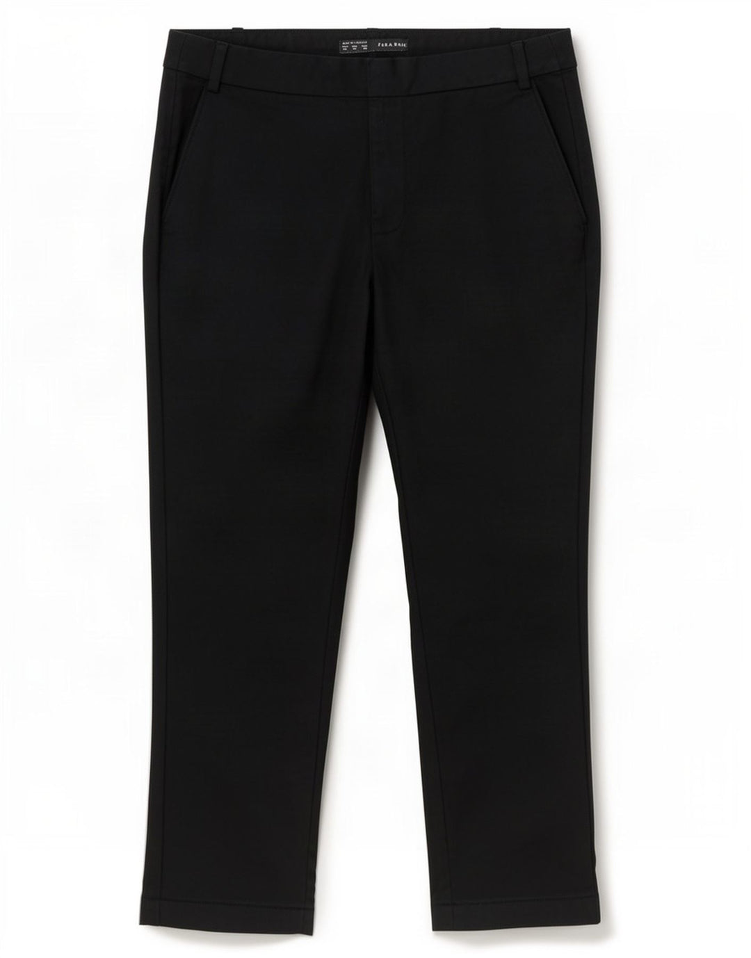 Zara Womens Straight Cropped Trousers EU 40 Medium W30 L25 Black