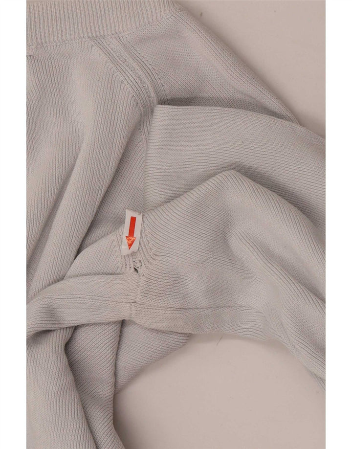 Zara Mens Crew Neck Jumper Sweater Large Grey