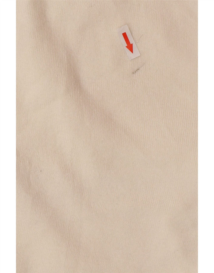 Marks & Spencer Womens Cardigan Sweater UK 14 Medium Off White Viscose