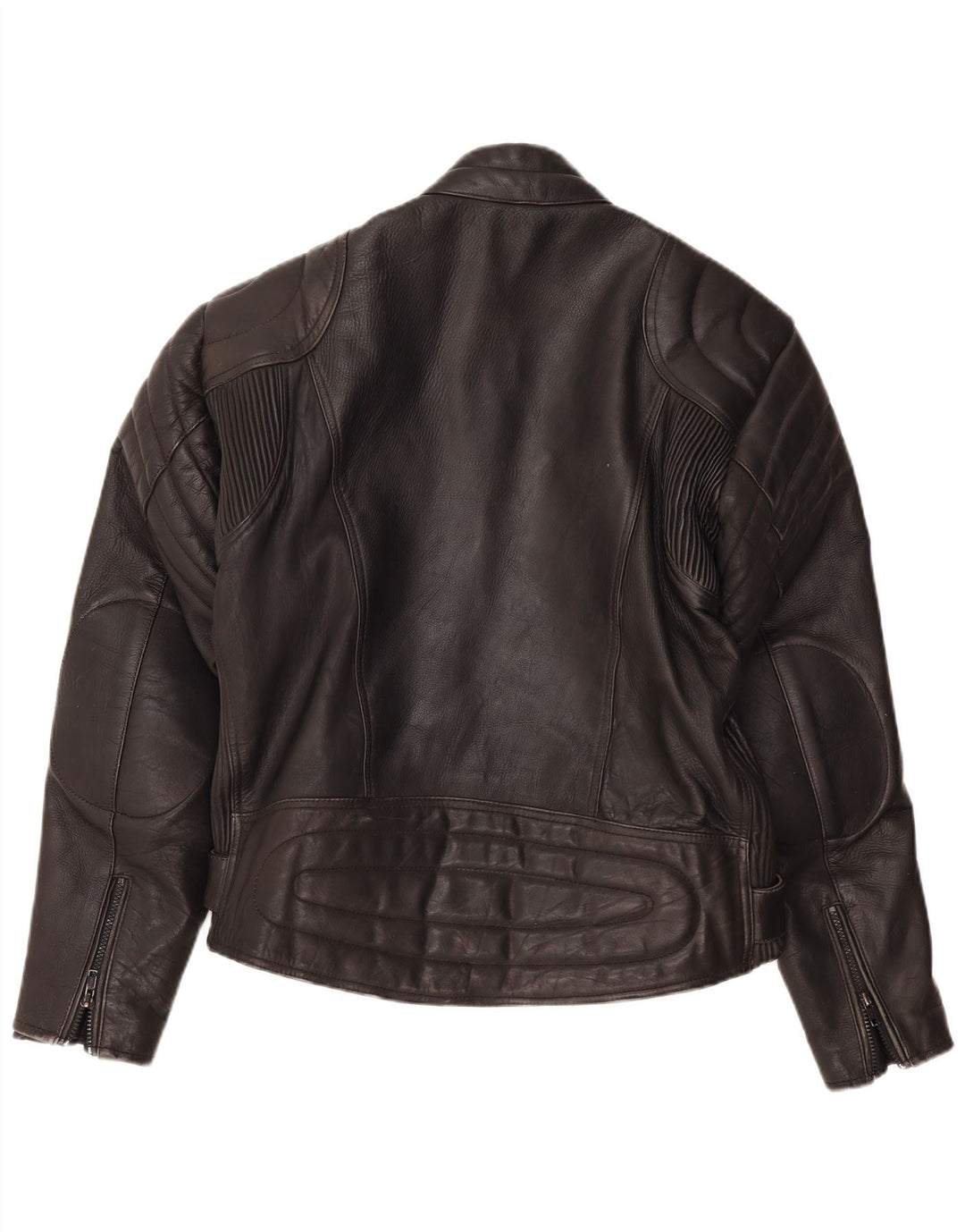 Modeka Mens Leather Racer Jacket IT 56 2XL Black Motorcycle