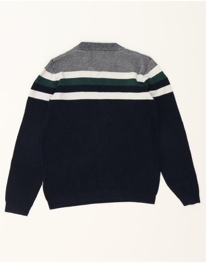 JACK & JONES Boys Crew Neck Jumper Sweater 8-9 Years Large Navy Blue Vintage Jack & Jones and Second-Hand Jack & Jones from Messina Hembry 